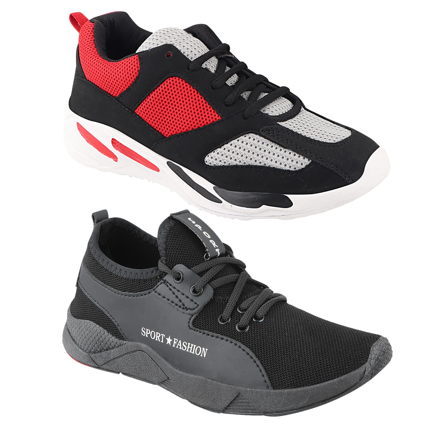 

Birde Multicolor Mesh Casual Shoes For Men (Pack of 2)