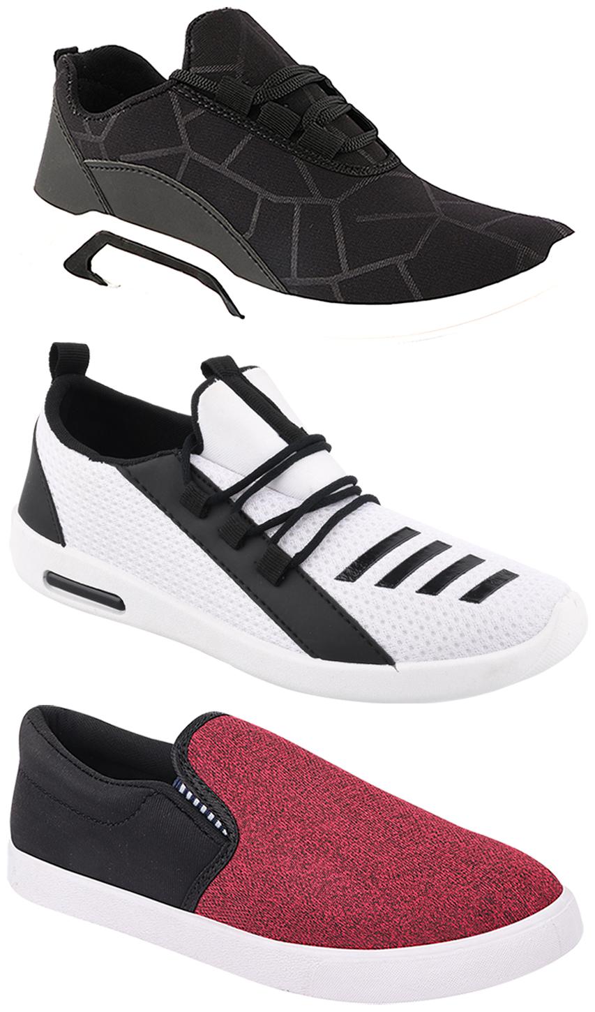 

Birde Men Multi-Color Casual Shoes - BRD-300-BLK-310-BLK-376