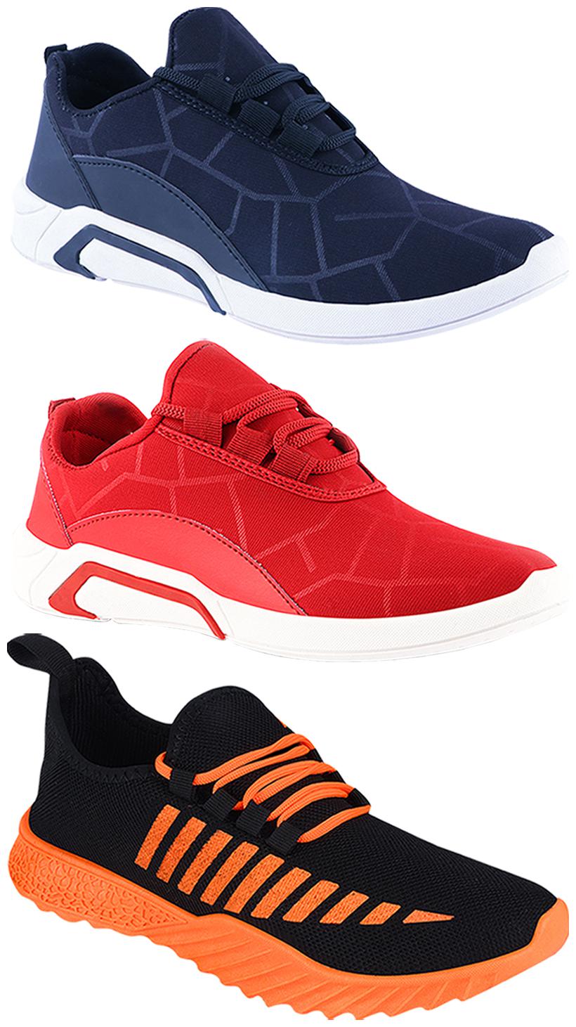 

Birde Men Multi-Color Casual Shoes - BRD-300-BLU-300-RED-359