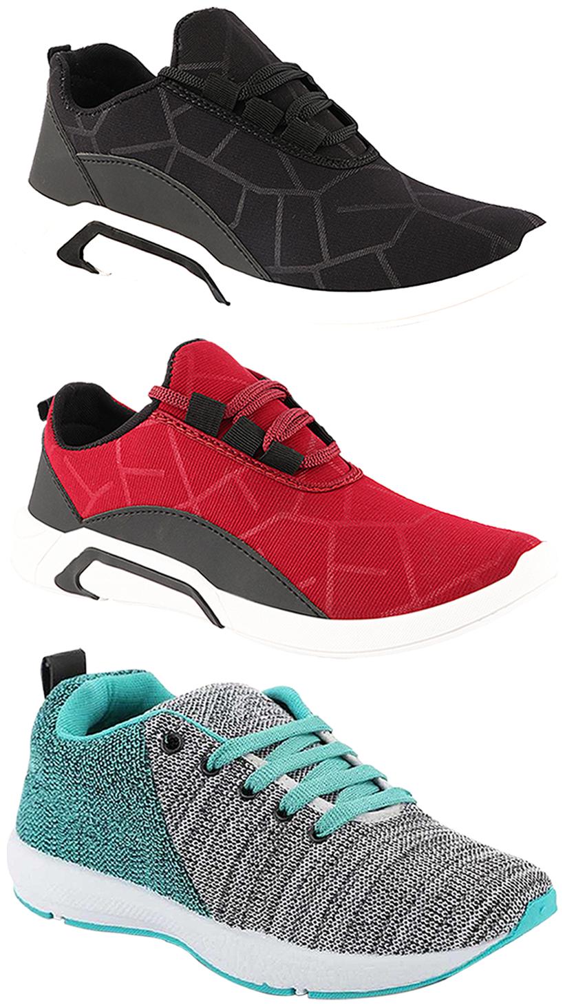 

Birde Men Multi-Color Casual Shoes - BRD-300-BLK-300-CHRY-221
