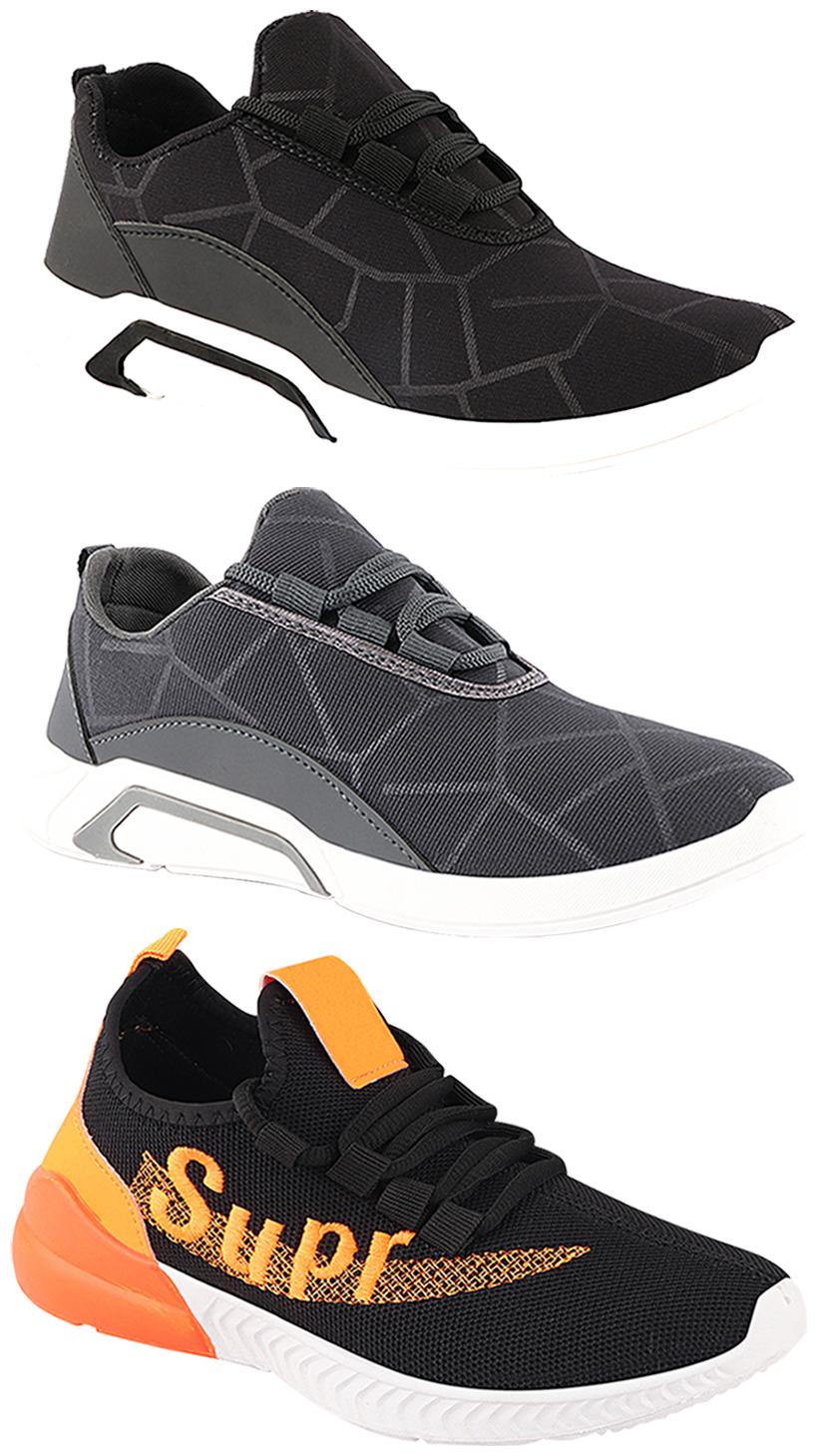 

Birde Men Multi-Color Casual Shoes - CASUAL SPORTS SNEAKERS RUNNNING SHOES - BRD-300-BLK-300-GRY-331