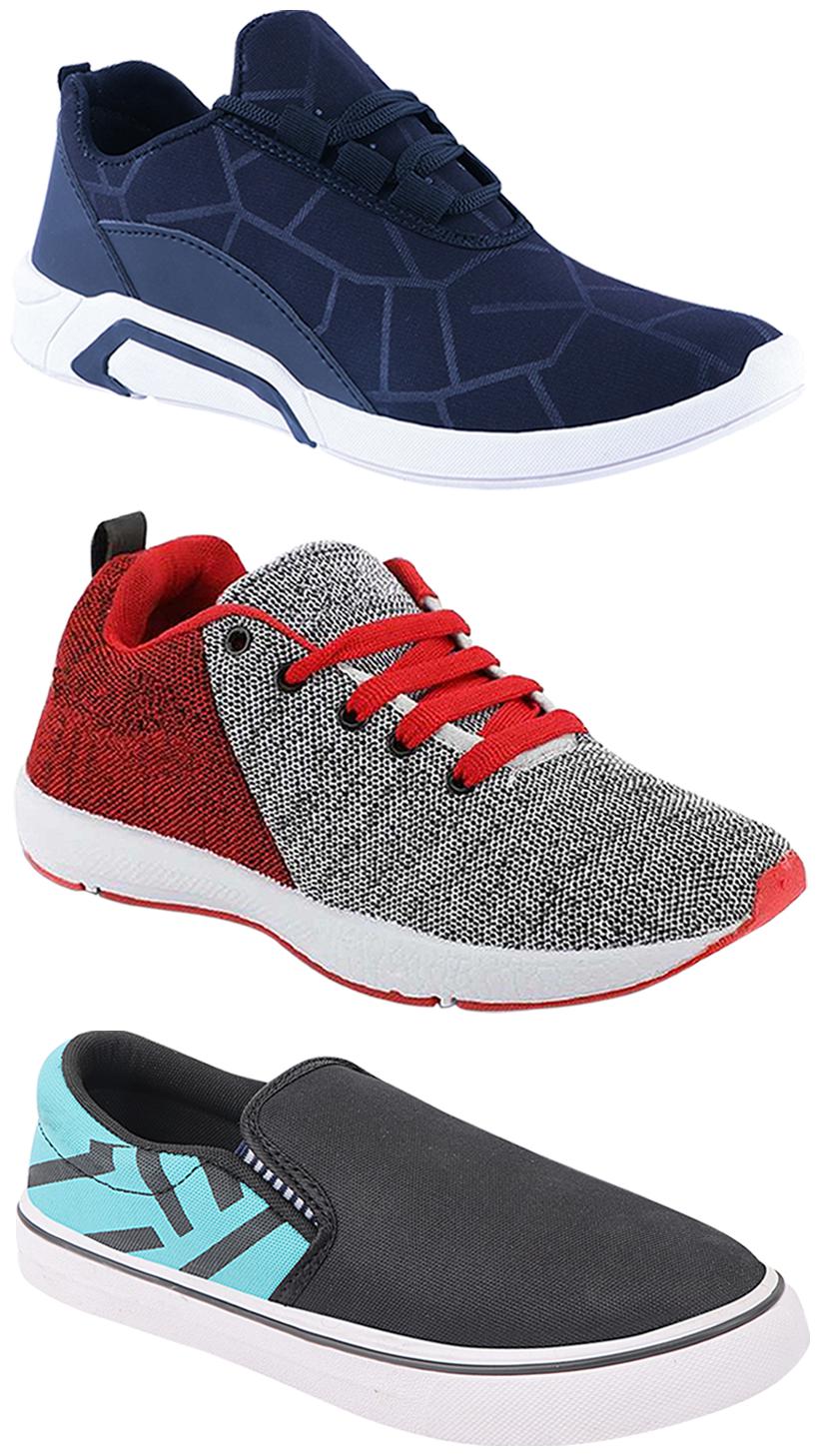 

Birde Men Multi-Color Casual Shoes - BRD-300-BLU-308-SGRN-222