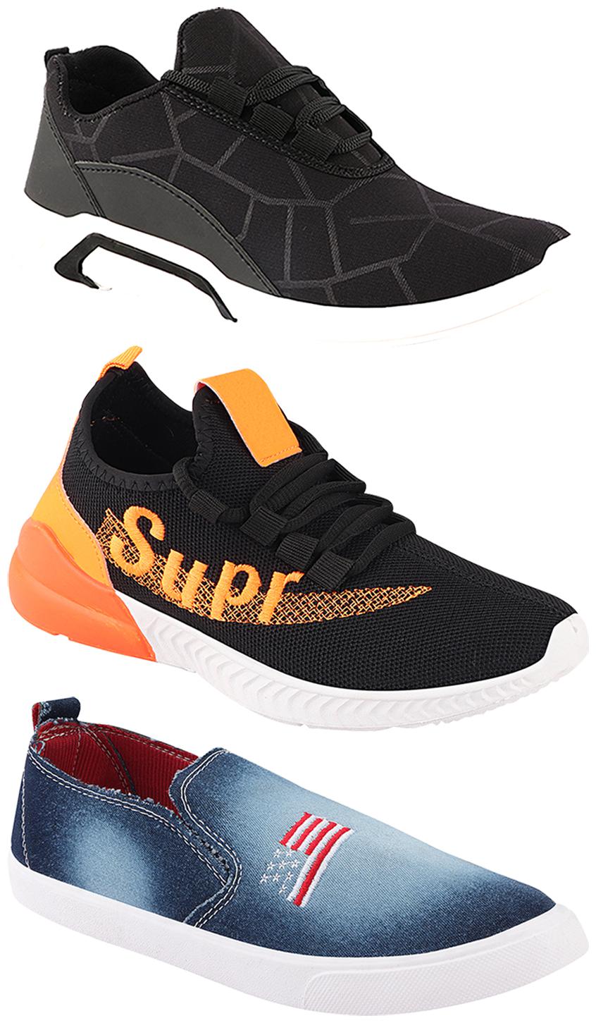 

Birde Men Multi-Color Casual Shoes - CASUAL SPORTS SNEAKERS RUNNNING SHOES - BRD-300-BLK-1220-331