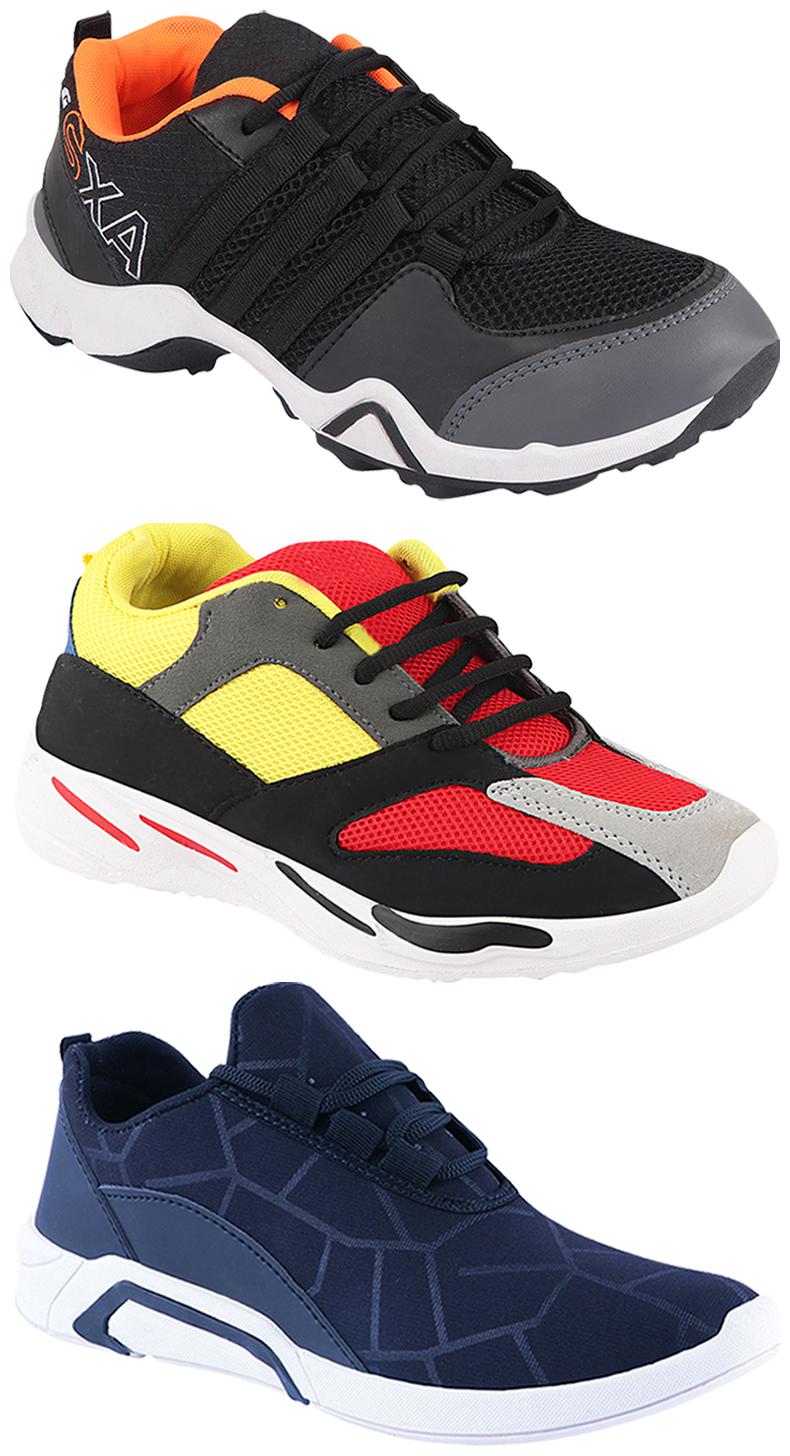 

Birde Men Multi-Color Casual Shoes - CASUAL SPORTS SNEAKERS RUNNNING SHOES - BRD-300-BLU AX-3-333