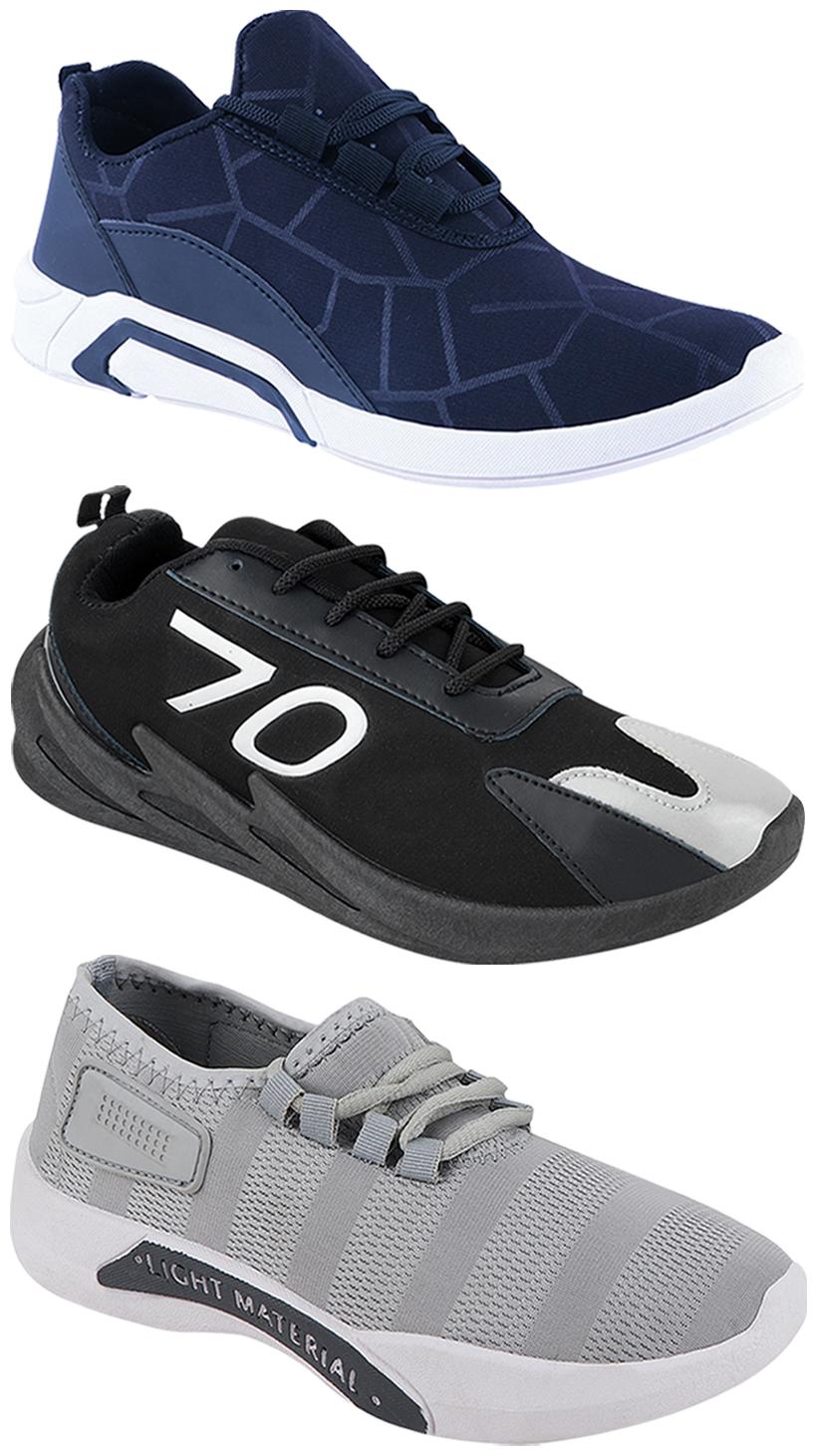 

Birde Men Multi-Color Casual Shoes - CASUAL SPORTS SNEAKERS RUNNNING SHOES - BRD-300-BLU-301-GRY-350