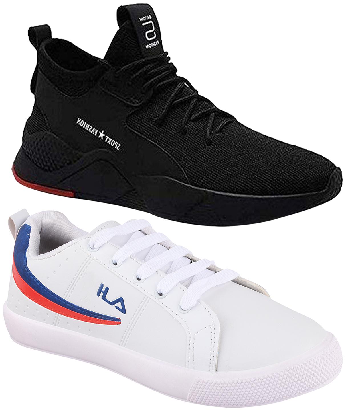 

Birde Multicolor Synthetic Casual Shoes For Men (Pack of 2)