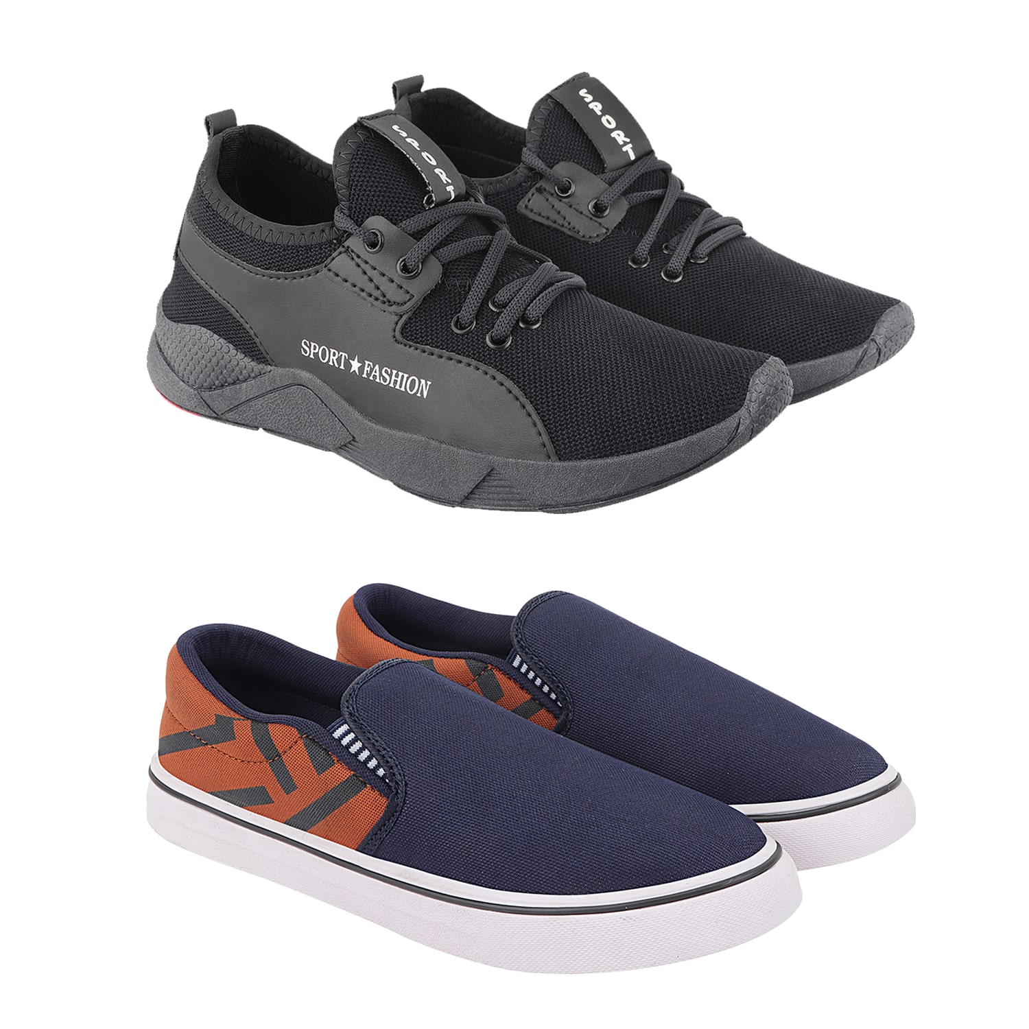 

Birde Multicolor Mesh Casual Shoes For Men (Pack of 2)