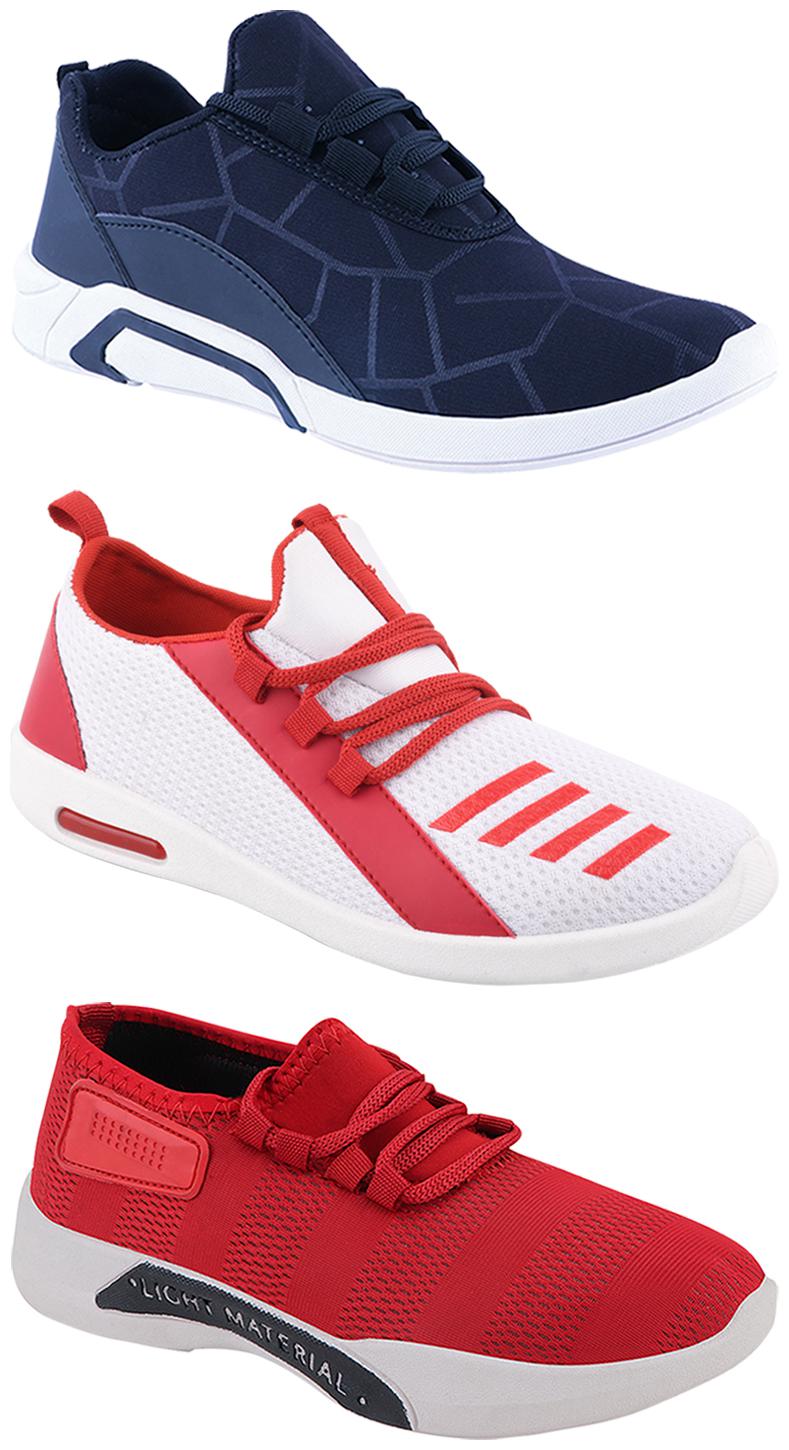 

Birde Men Multi-Color Casual Shoes - BRD-300-BLU-301-RD-374