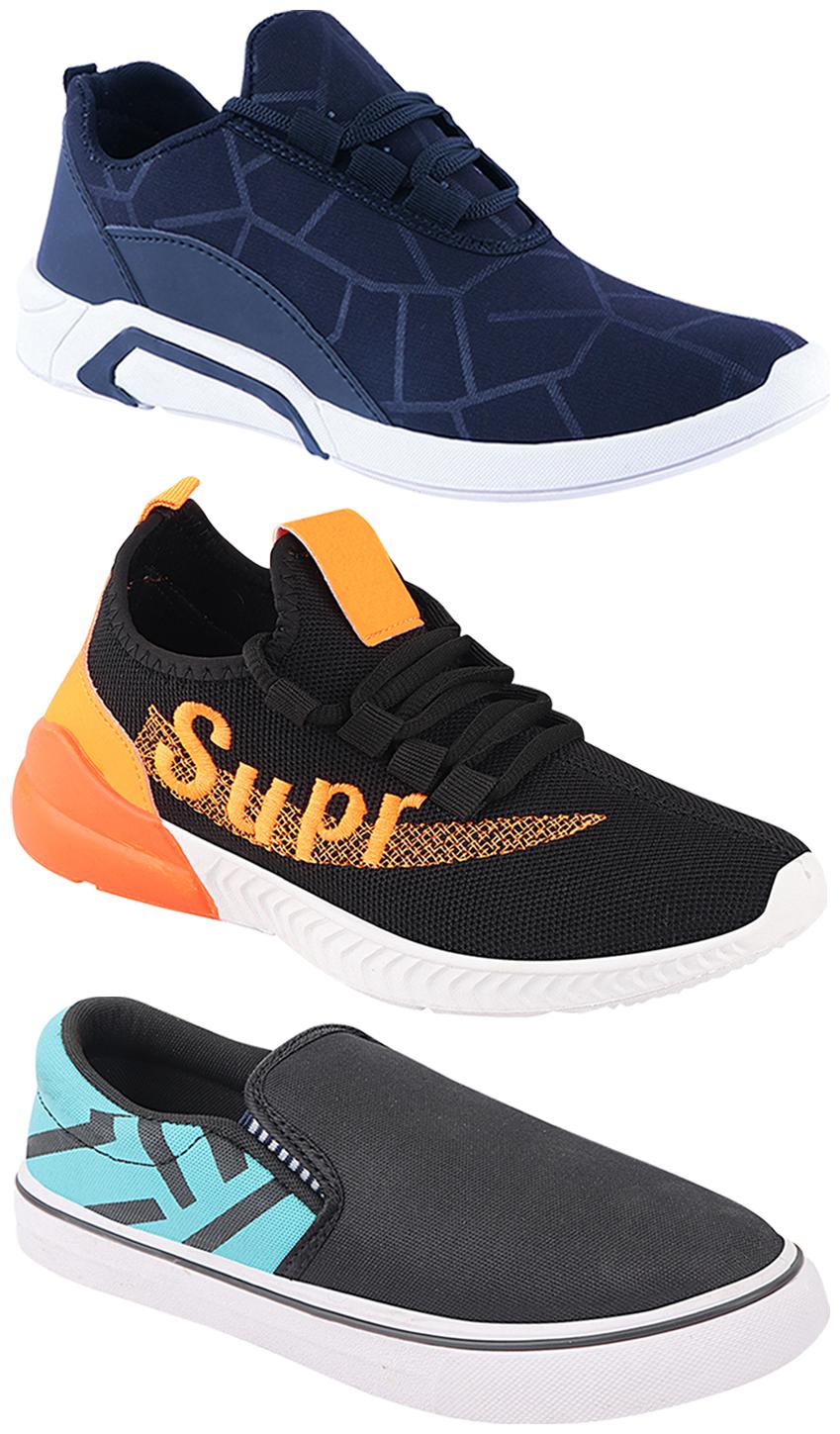 

Birde Men Multi-Color Casual Shoes - CASUAL SPORTS SNEAKERS RUNNNING SHOES - BRD-300-BLU-308-SGRN-331