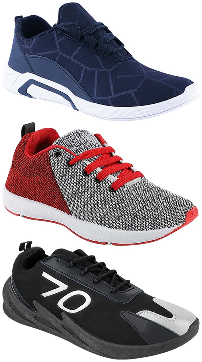 

Birde Men Multi-Color Casual Shoes - CASUAL SPORTS SNEAKERS RUNNNING SHOES - BRD-300-BLU-222-350