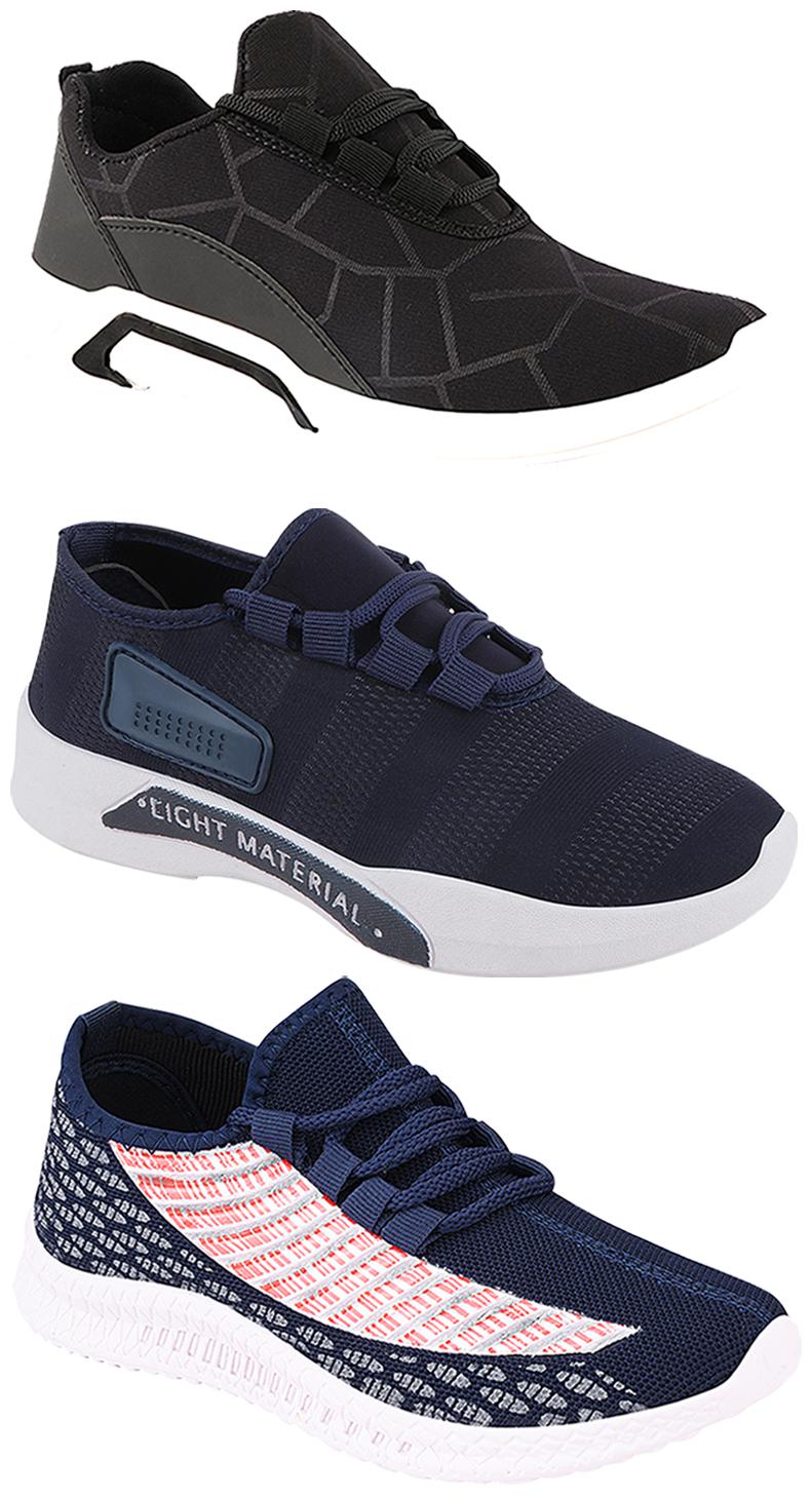 

Birde Men Multi-Color Casual Shoes - BRD-300-BLK-301-BLU-315