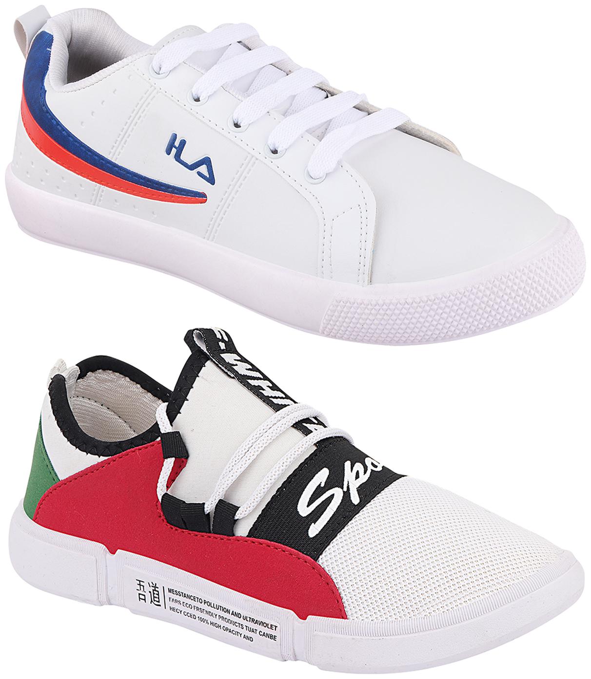 

Birde Multicolor Synthetic Casual Shoes For Men (Pack of 2)
