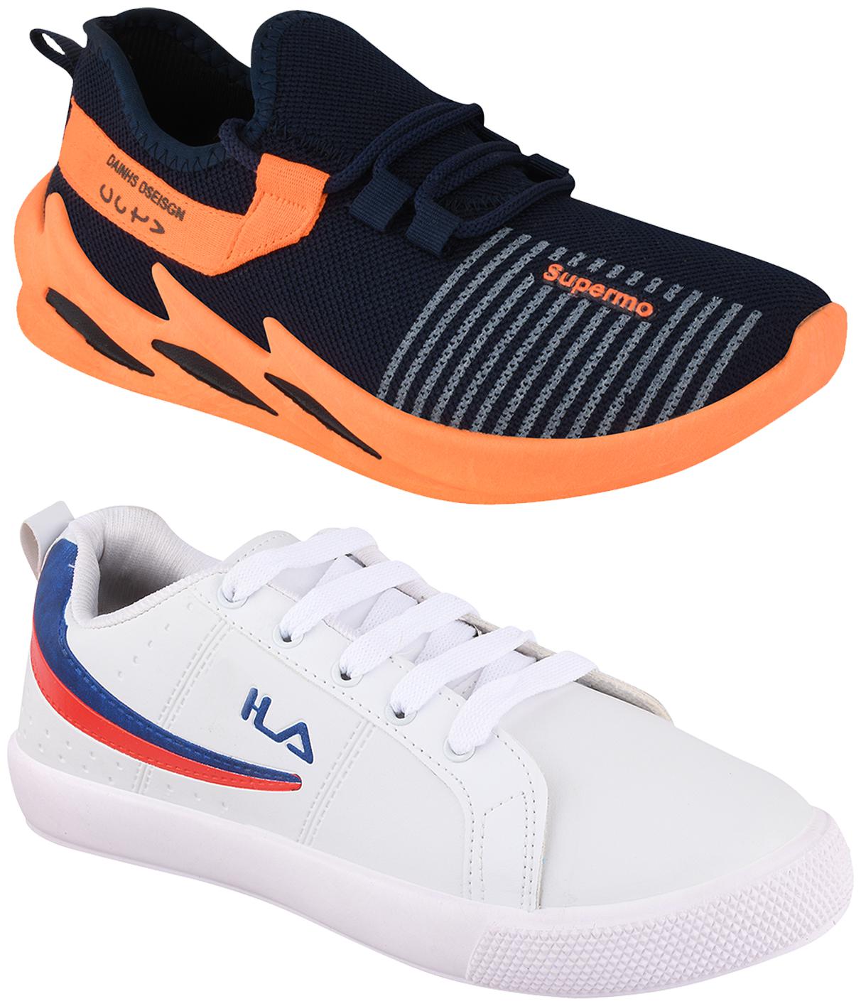 

Birde Multicolor Mesh Casual Shoes For Men (Pack of 2)