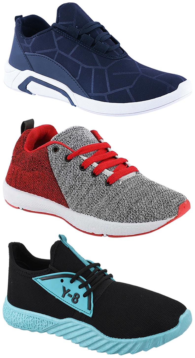 

Birde Men Multi-Color Casual Shoes - CASUAL SPORTS SNEAKERS RUNNNING SHOES - BRD-300-BLU-222-386