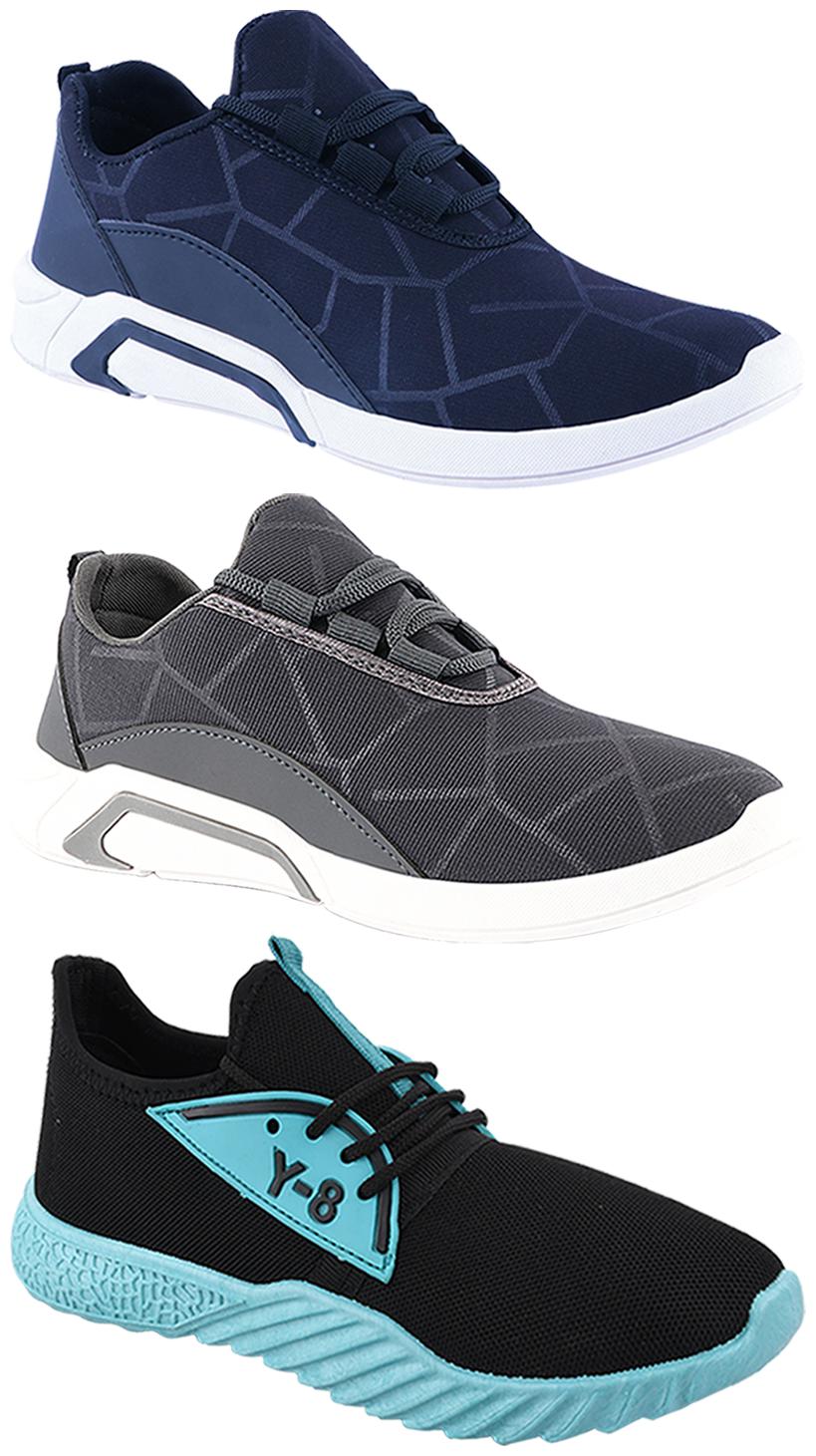 

Birde Men Multi-Color Casual Shoes - BRD-300-BLU-300-GRY-386