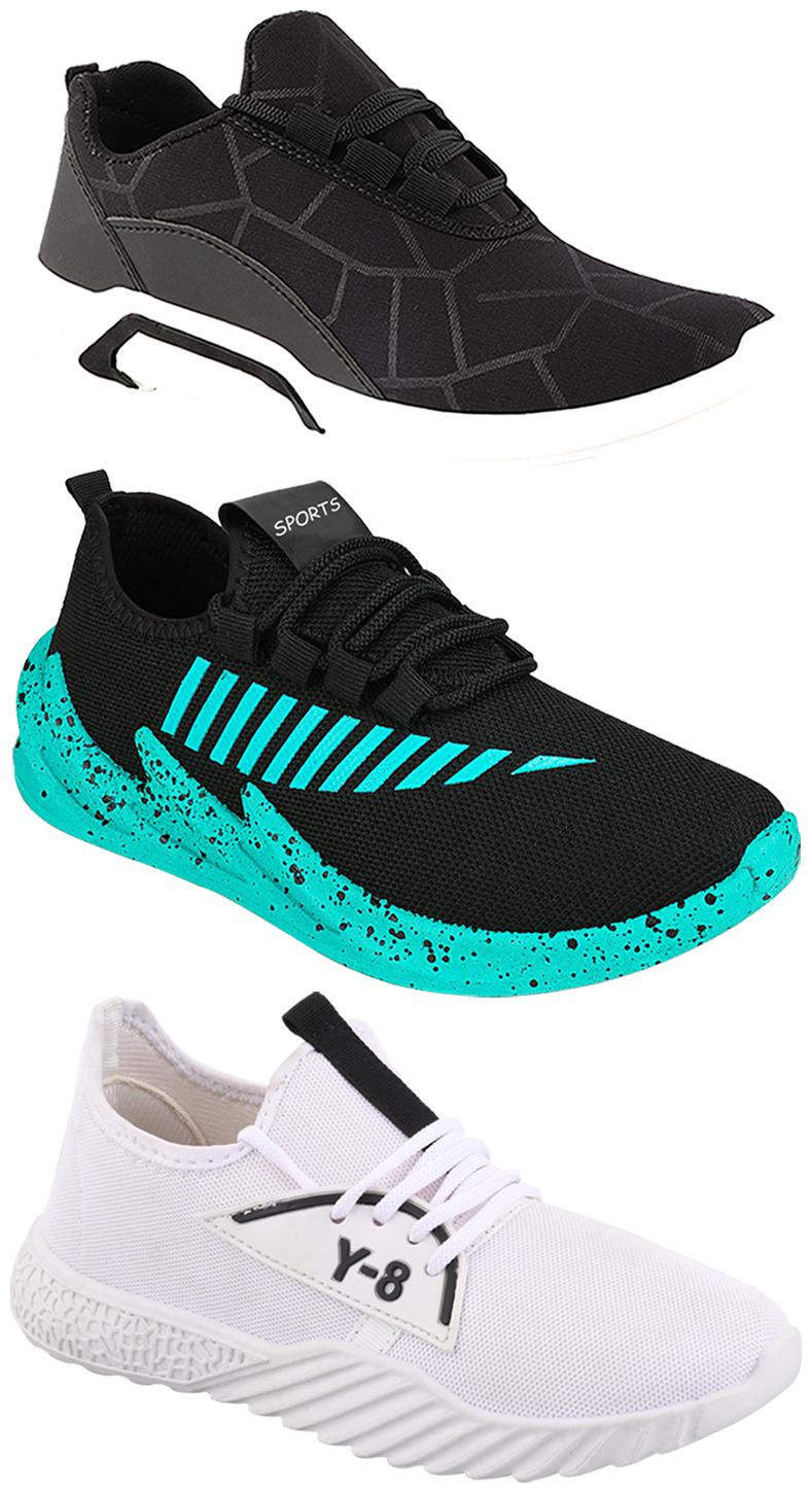 

Birde Men Multi-Color Casual Shoes - BRD-300-BLK-324-SGRN-377