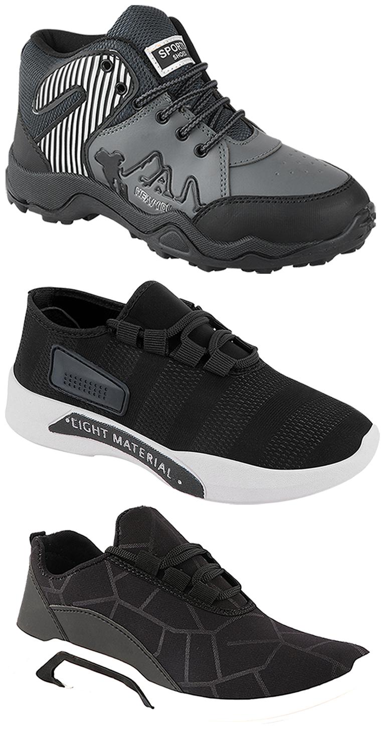 

Birde Men Multi-Color Casual Shoes - BRD-300-BLK-301-BLK-367