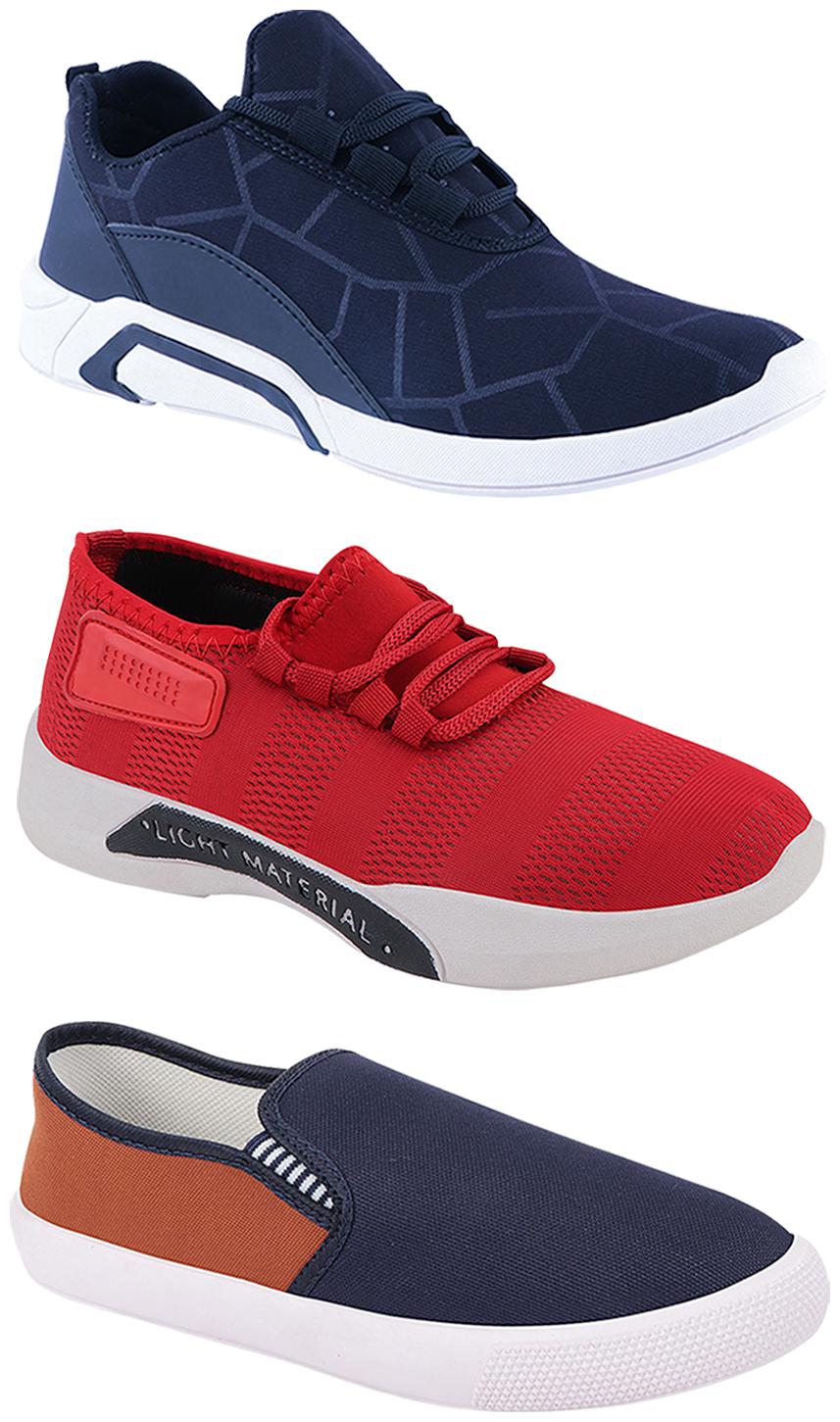 

Birde Men Multi-Color Casual Shoes - BRD-300-BLU-301-RD-309-TAN