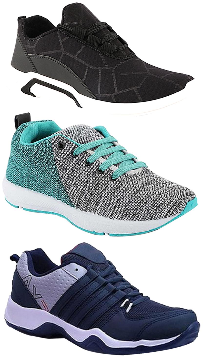 

Birde Men Multi-Color Casual Shoes - CASUAL SPORTS SNEAKERS RUNNNING SHOES - BRD-300-BLK AX-1-221