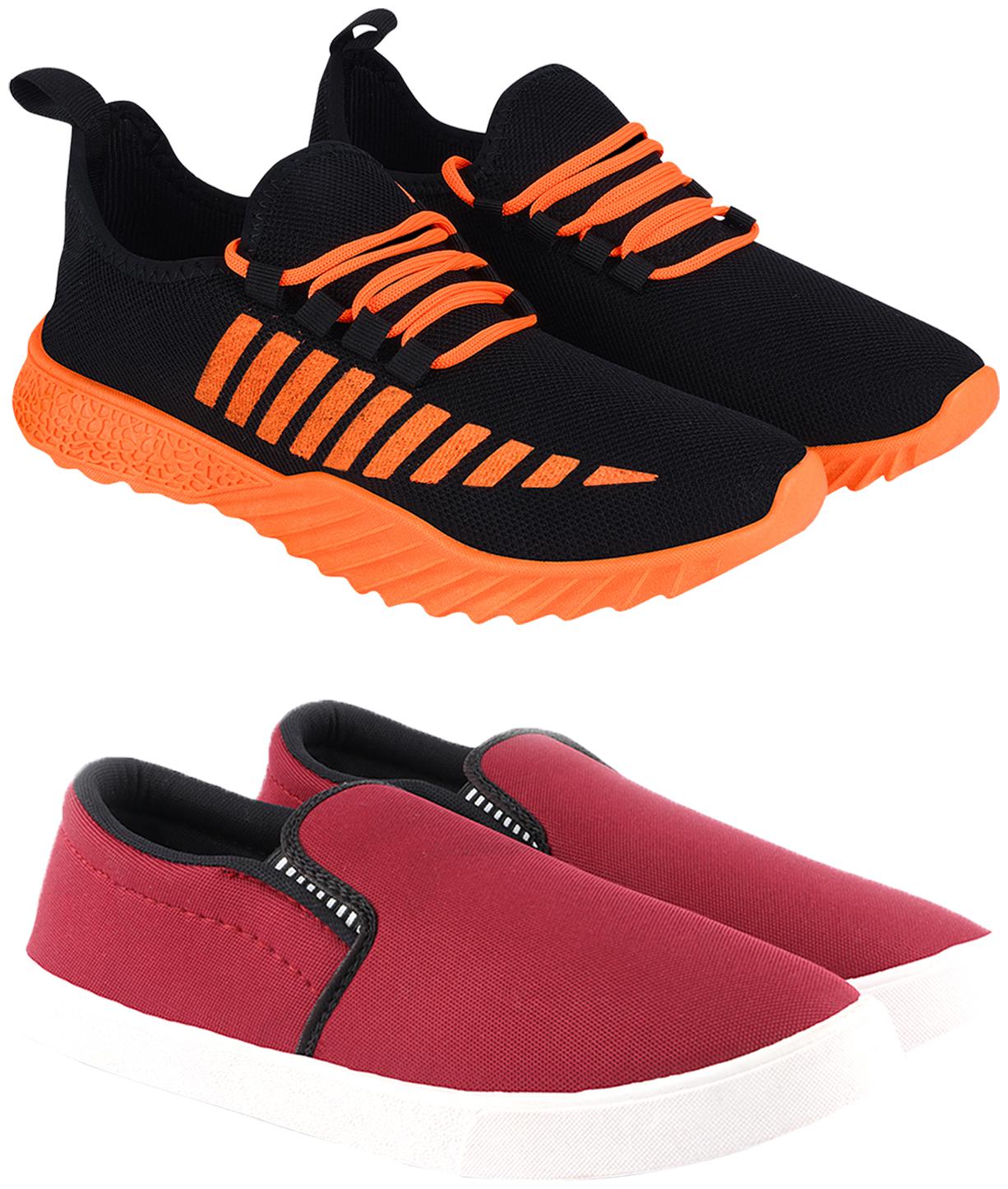 

Birde Multicolor Mesh Casual Shoes For Men (Pack of 2)