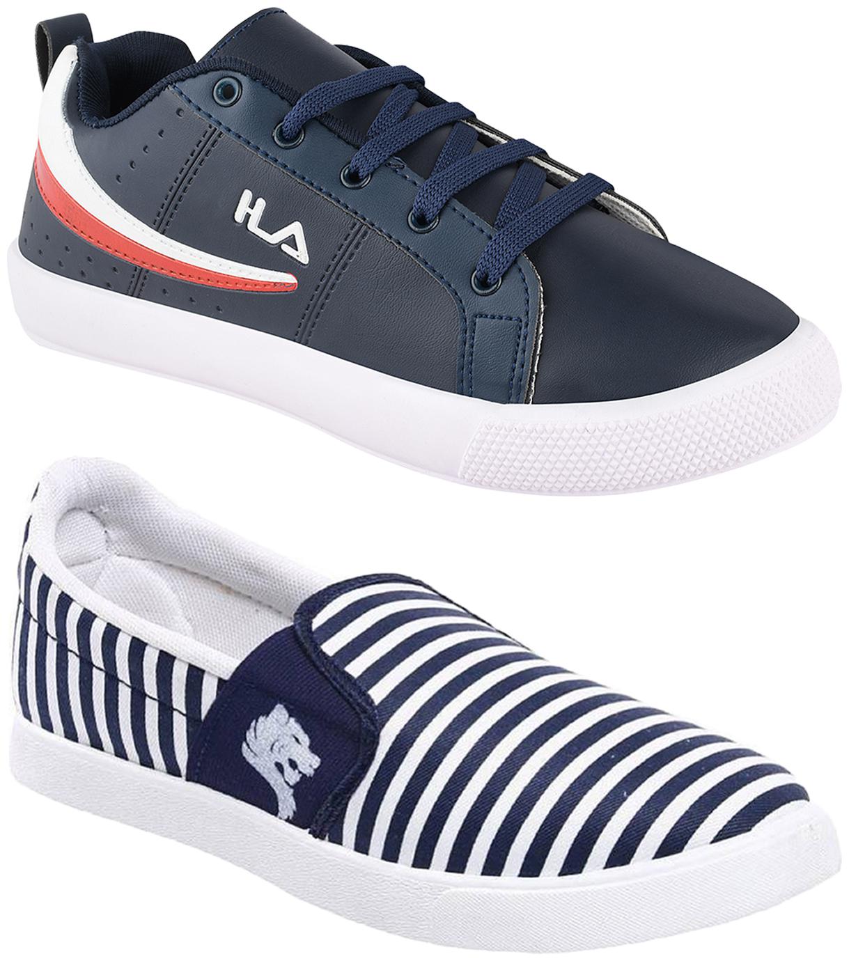 

Birde Multicolor Synthetic Casual Shoes For Men (Pack of 2)
