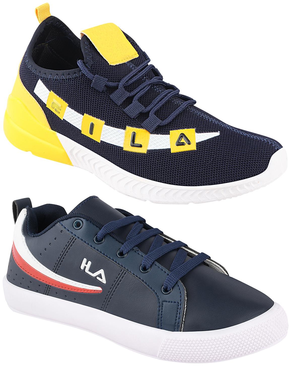 

Birde Multicolor Synthetic Casual Shoes For Men (Pack of 2)