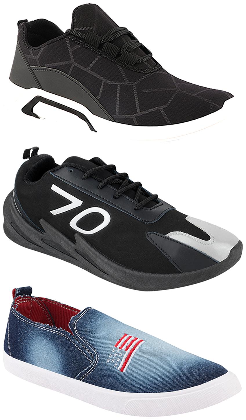 

Birde Men Multi-Color Casual Shoes - CASUAL SPORTS SNEAKERS RUNNNING SHOES - BRD-300-BLK-1220-350