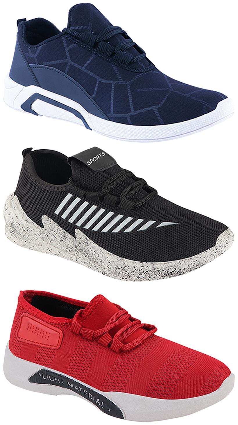 

Birde Men Multi-Color Casual Shoes - BRD-300-BLU-301-RD-324-GRY