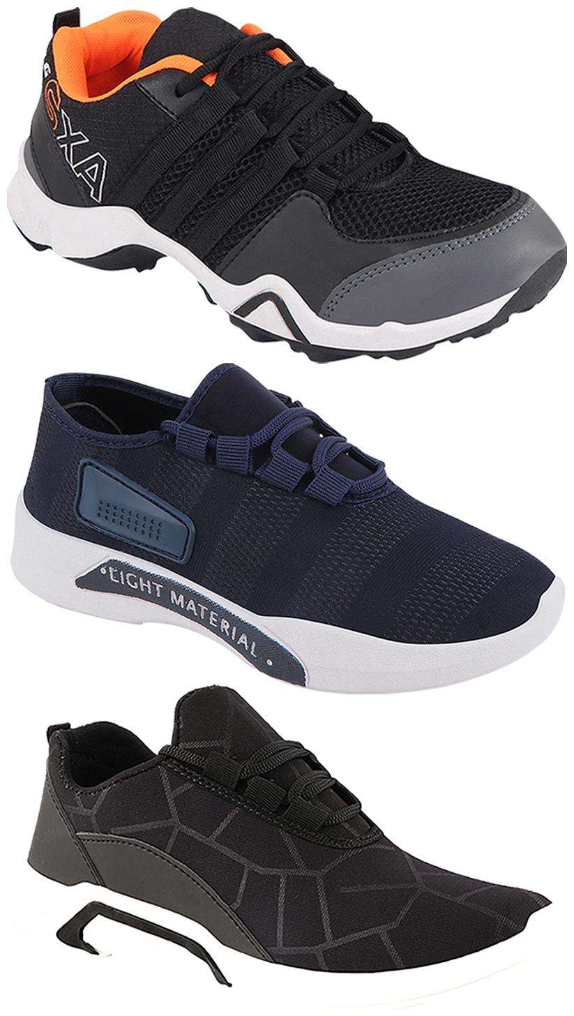 

Birde Men Multi-Color Casual Shoes - BRD-300-BLK-301-BLU AX-3