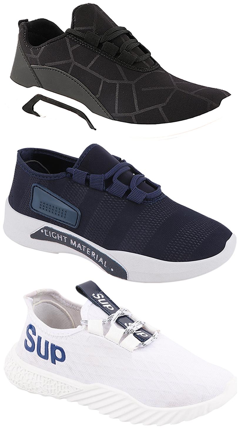 

Birde Men Multi-Color Casual Shoes - CASUAL SPORTS SNEAKERS RUNNNING SHOES - BRD-300-BLK-301-BLU-385