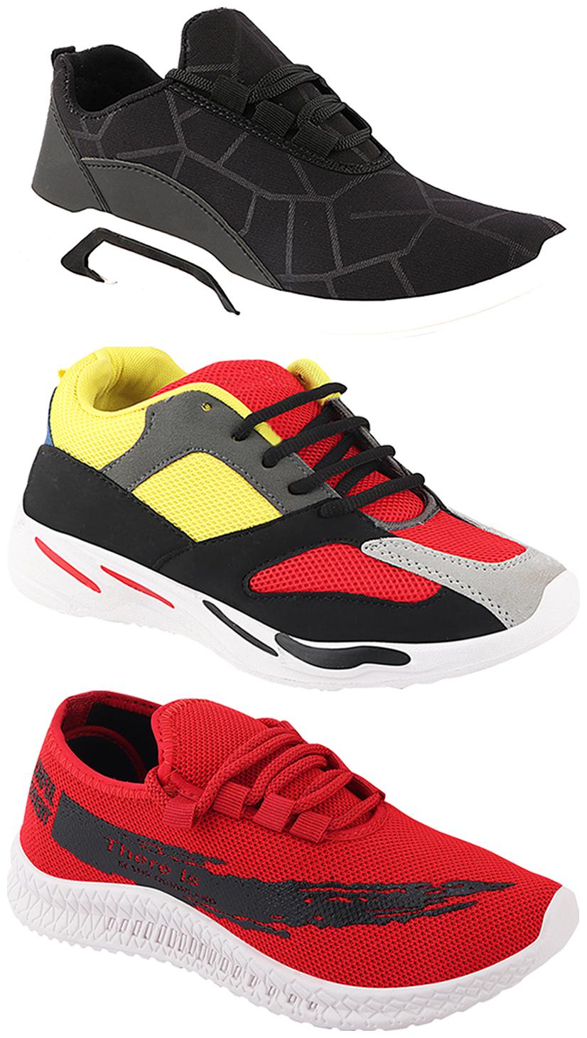 

Birde Men Multi-Color Casual Shoes - CASUAL SPORTS SNEAKERS RUNNNING SHOES - BRD-300-BLK-321-333