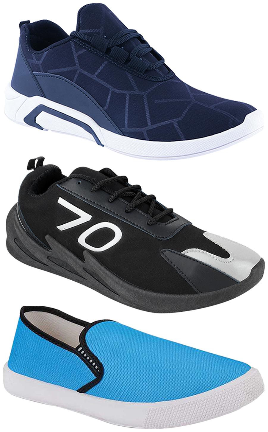 

Birde Men Multi-Color Casual Shoes - CASUAL SPORTS SNEAKERS RUNNNING SHOES - BRD-300-BLU-309-SKY-350