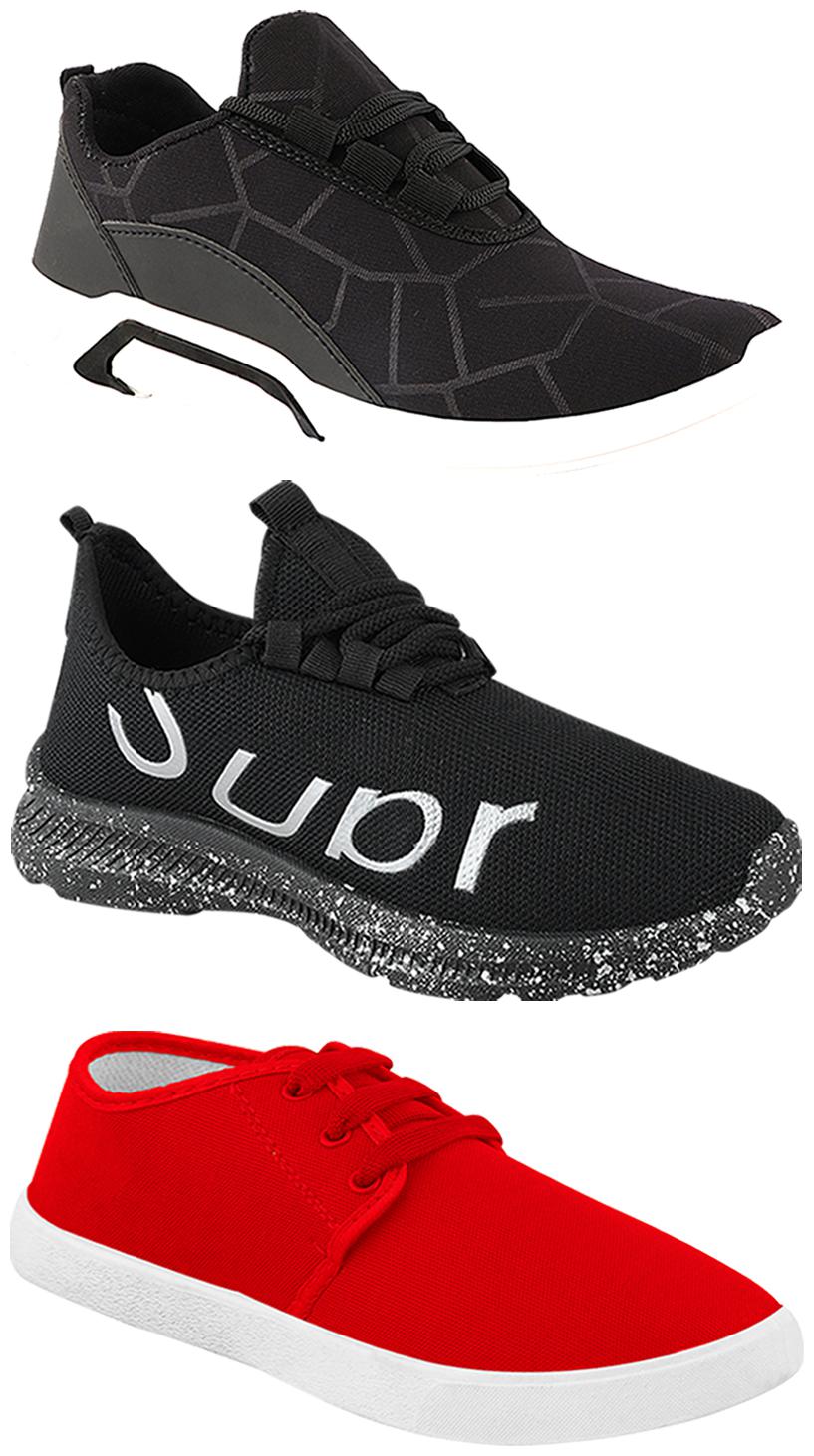 

Birde Men Multi-Color Casual Shoes - BRD-300-BLK-1077-369