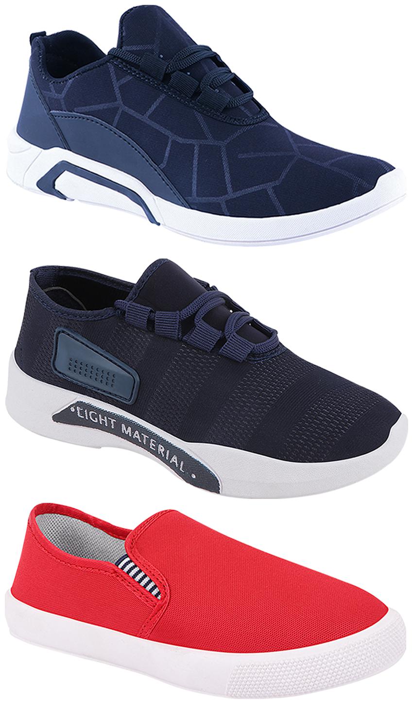 

Birde Men Multi-Color Casual Shoes - BRD-300-BLU-301-BLU-309-RD