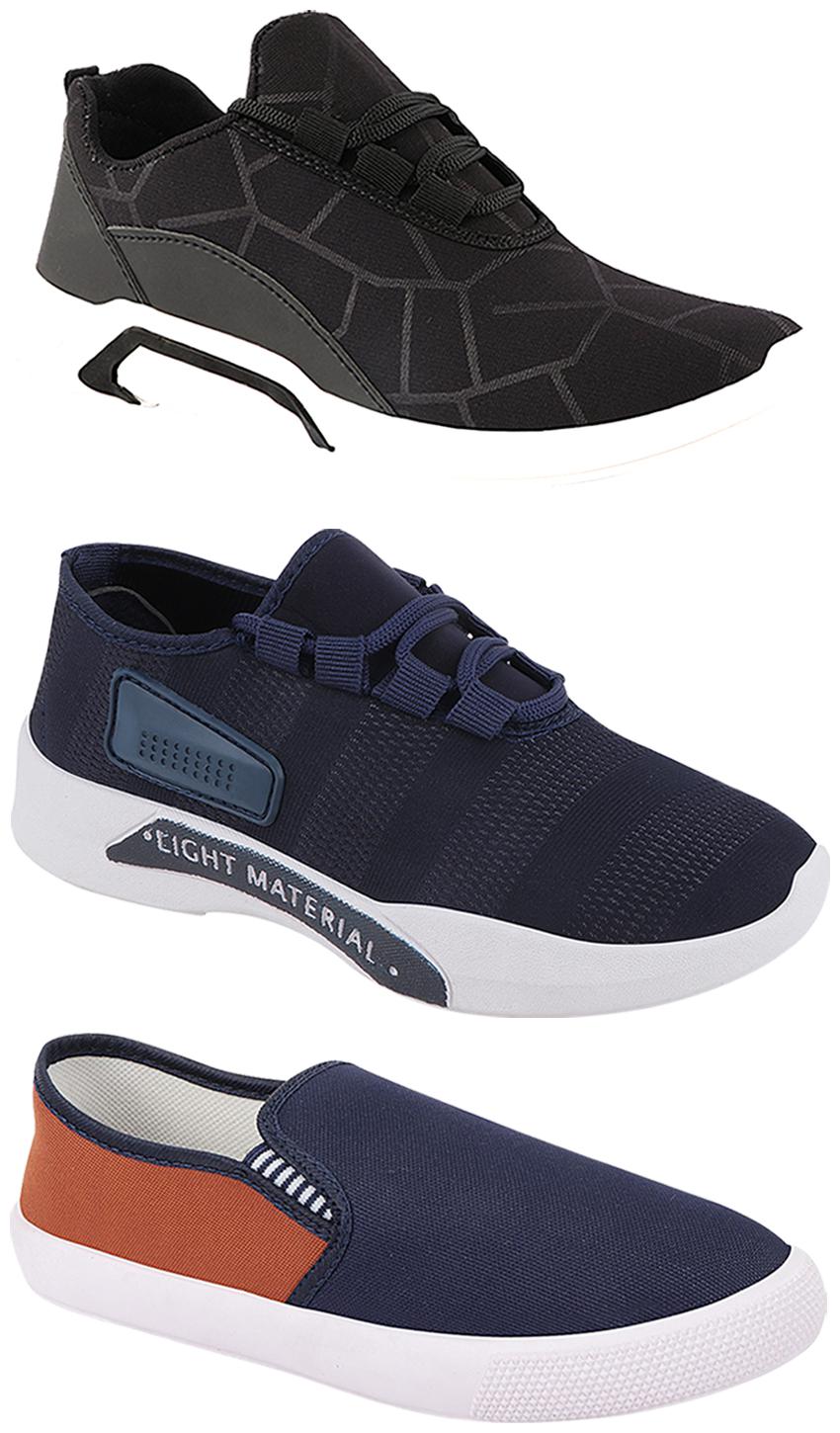 

Birde Men Multi-Color Casual Shoes - BRD-300-BLK-301-BLU-309-TAN