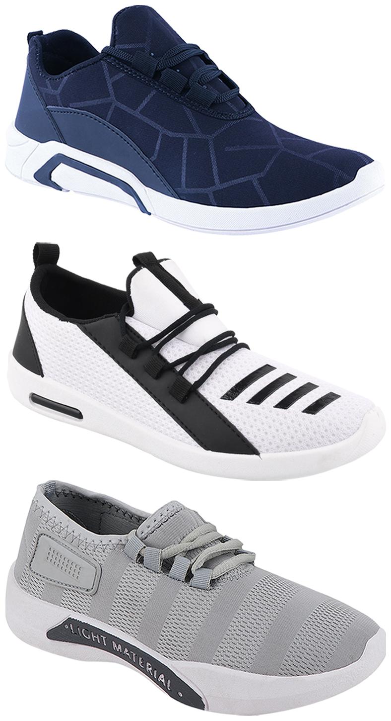 

Birde Men Multi-Color Casual Shoes - BRD-300-BLU-301-GRY-376