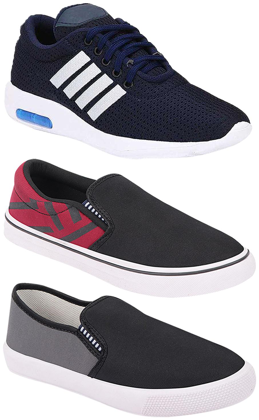 

Birde Men Multi-Color Casual Shoes - BRD-304-BLU BRD-308-MRN BRD-309-GRY