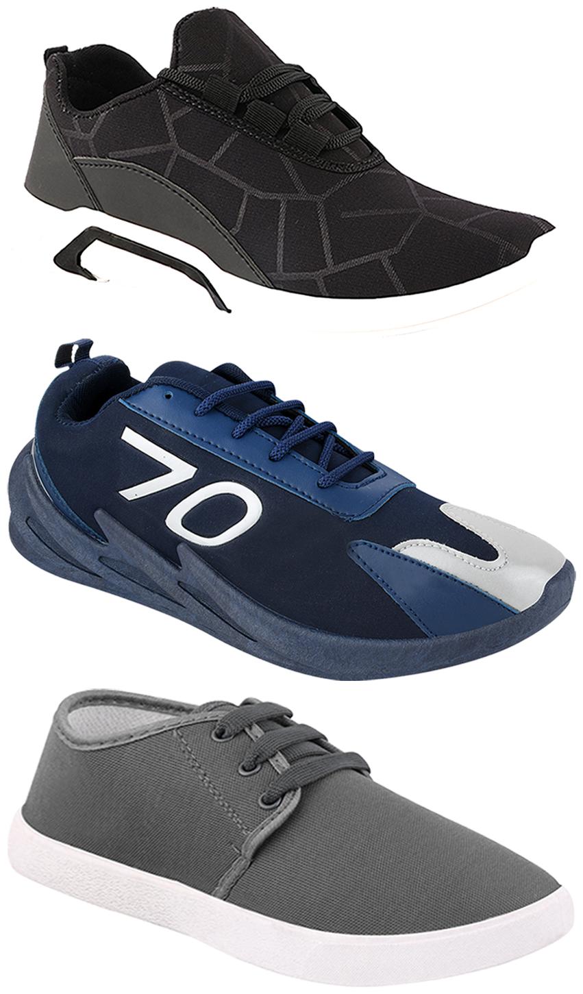 

Birde Men Multi-Color Casual Shoes - CASUAL SPORTS SNEAKERS RUNNNING SHOES - BRD-300-BLK-1079-351