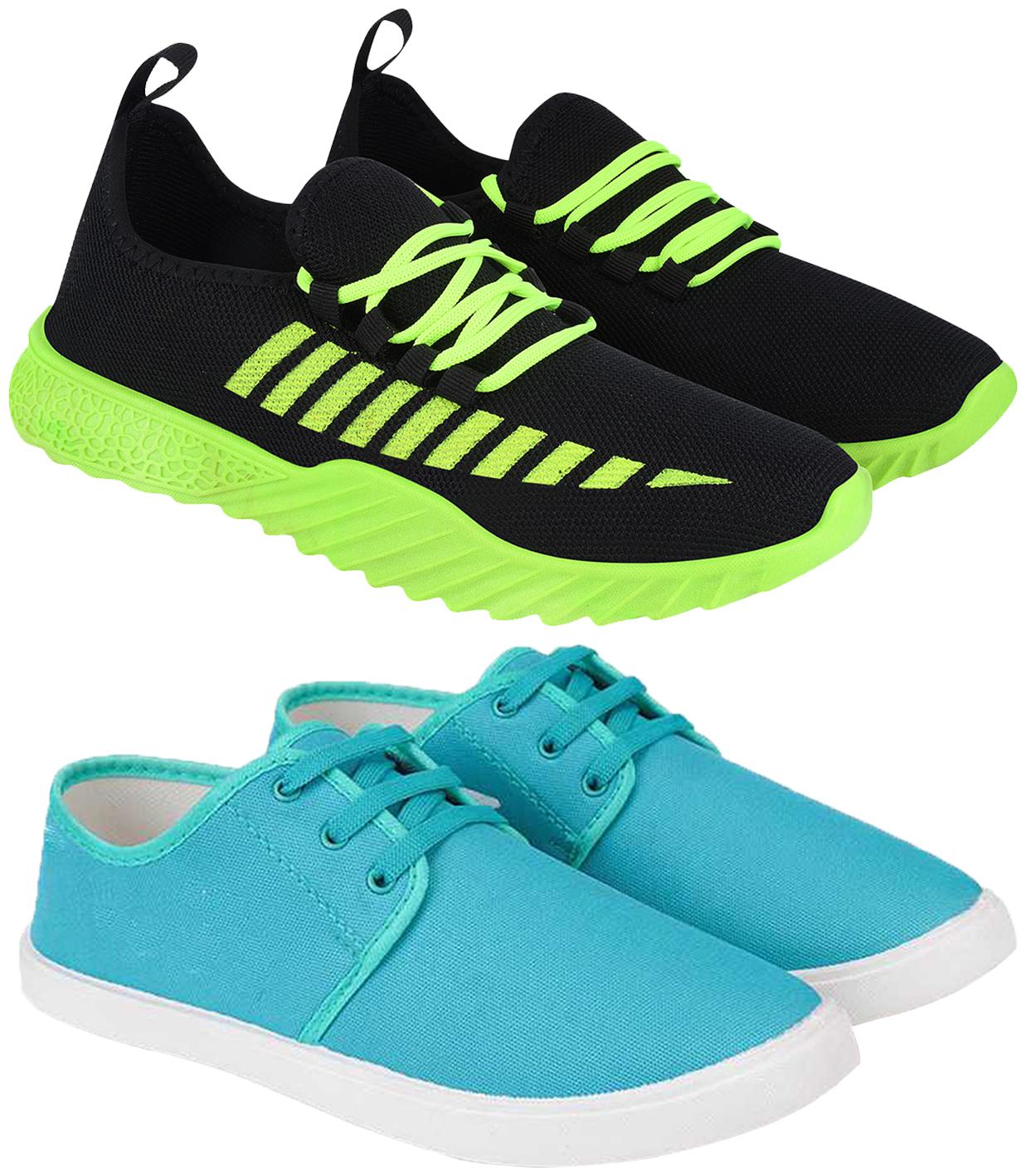 

Birde Multicolor Mesh Casual Shoes For Men (Pack of 2)