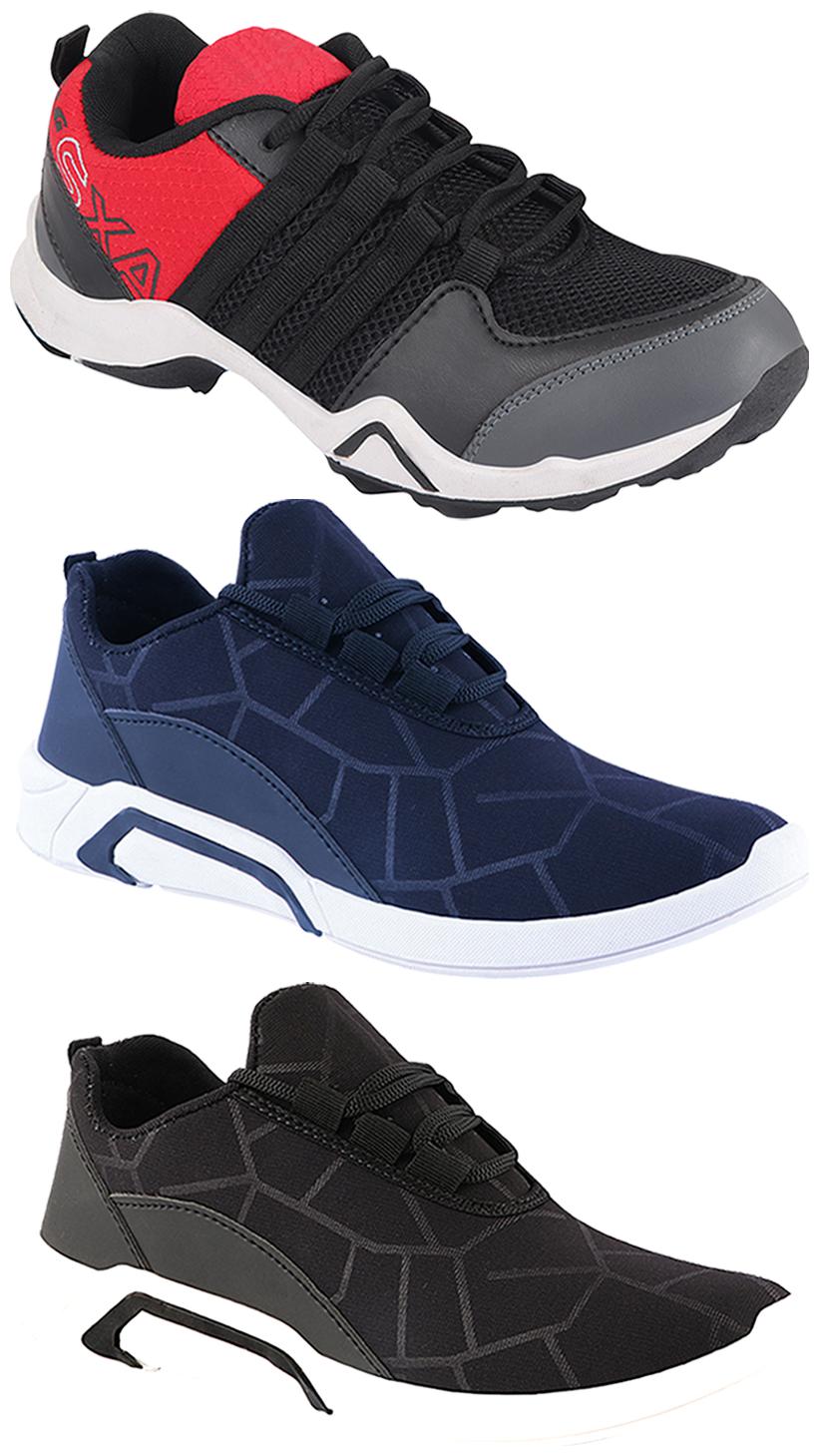 

Birde Men Multi-Color Casual Shoes - BRD-300-BLK-300-BLU AX-2