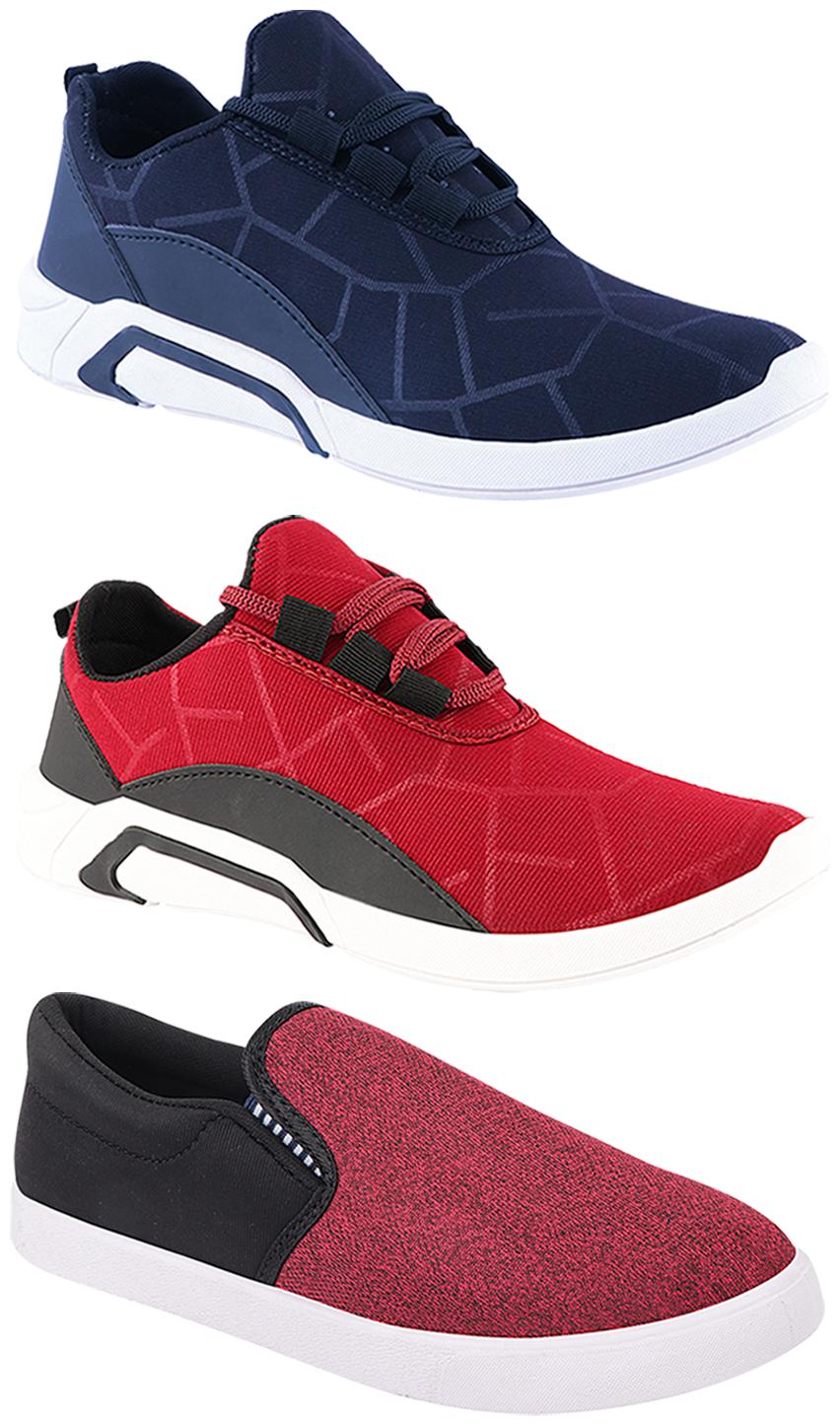 

Birde Men Multi-Color Casual Shoes - BRD-300-BLU-300-CHRY-310-BLK