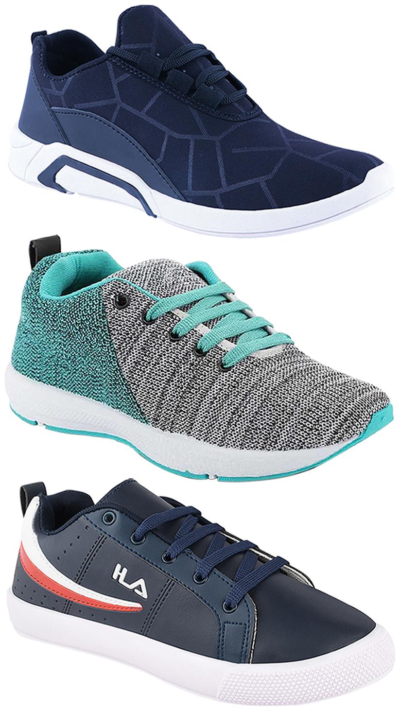 

Birde Men Multi-Color Casual Shoes - CASUAL SPORTS SNEAKERS RUNNNING SHOES - BRD-300-BLU-221-365