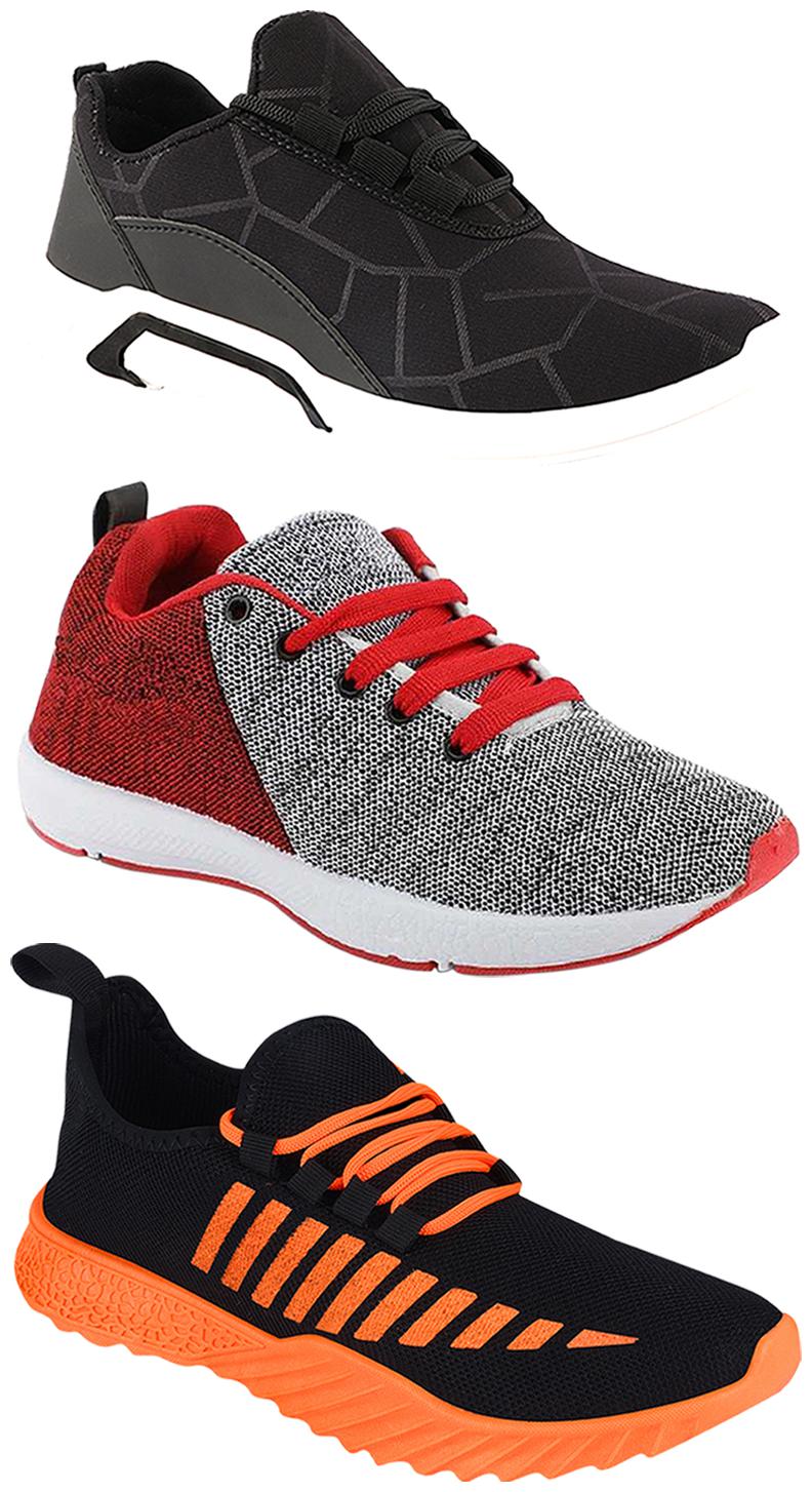 

Birde Men Multi-Color Casual Shoes - CASUAL SPORTS SNEAKERS RUNNNING SHOES - BRD-300-BLK-359-222