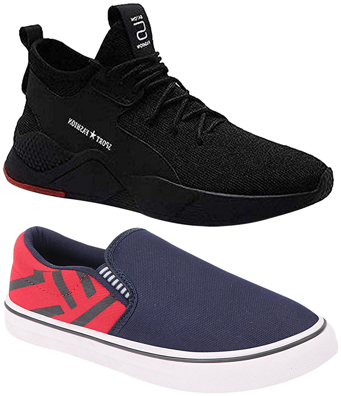 

Birde Multicolor Mesh Casual Shoes For Men (Pack of 2)