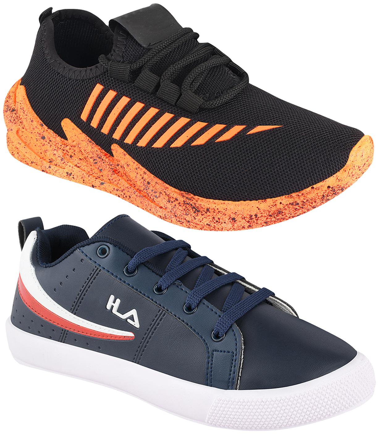 

Birde Men Multi-Color Casual Shoes - BRD-365-324-ORNG