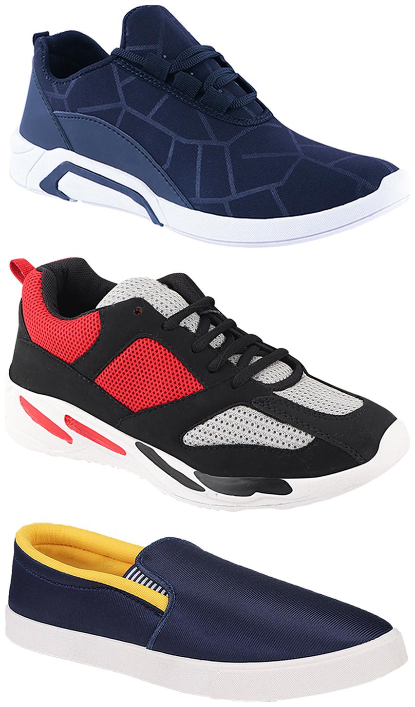 

Birde Men Multi-Color Casual Shoes - CASUAL SPORTS SNEAKERS RUNNNING SHOES - BRD-300-BLU BIRDE-52-334