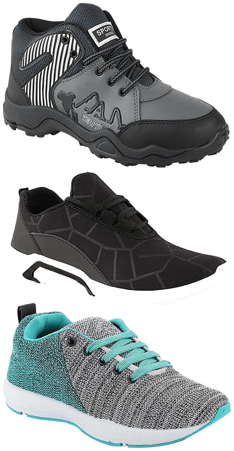 

Birde Men Multi-Color Casual Shoes - CASUAL SPORTS SNEAKERS RUNNNING SHOES - BRD-300-BLK-221-367