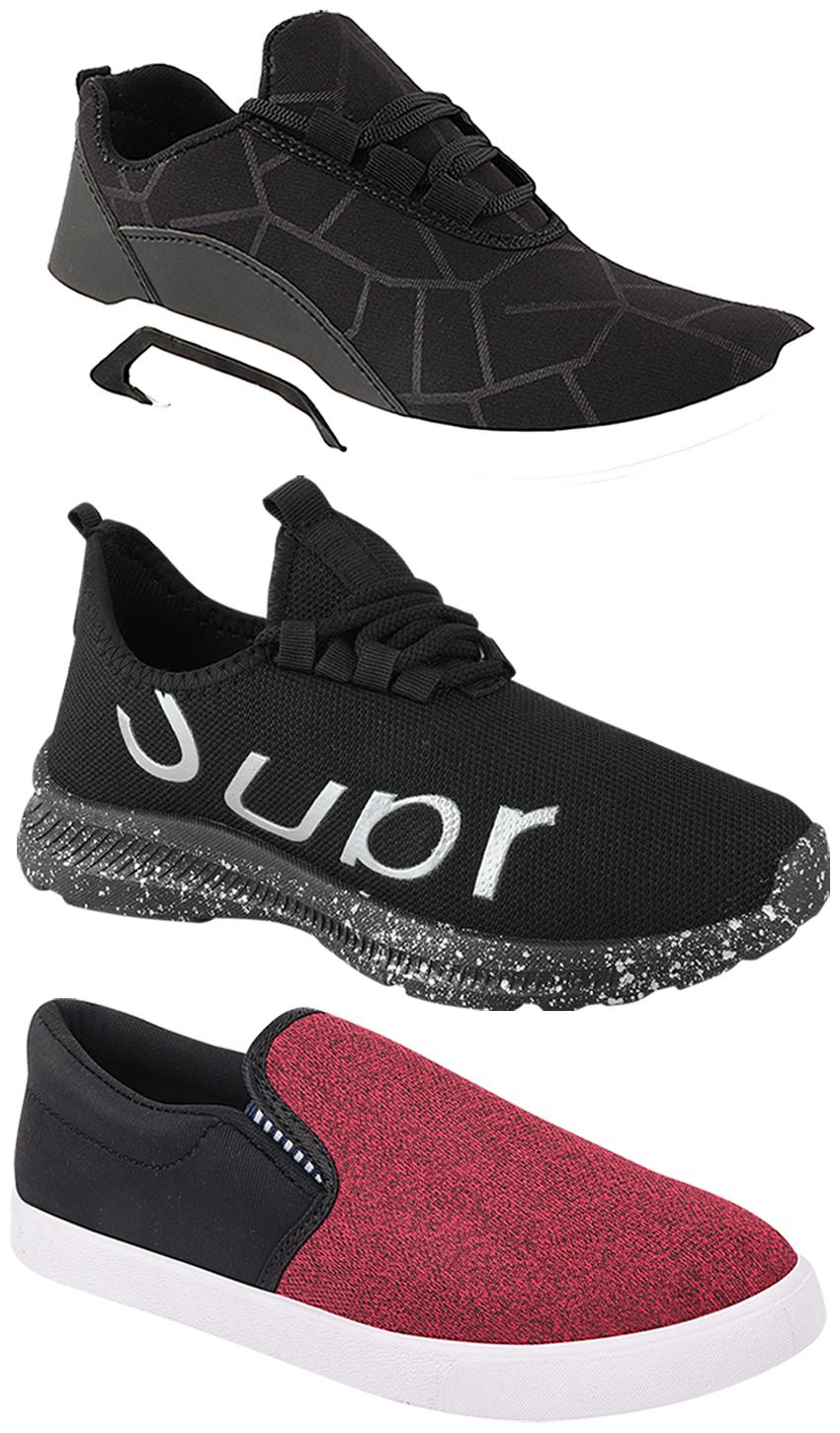 

Birde Men Multi-Color Casual Shoes - BRD-300-BLK-310-BLK-369