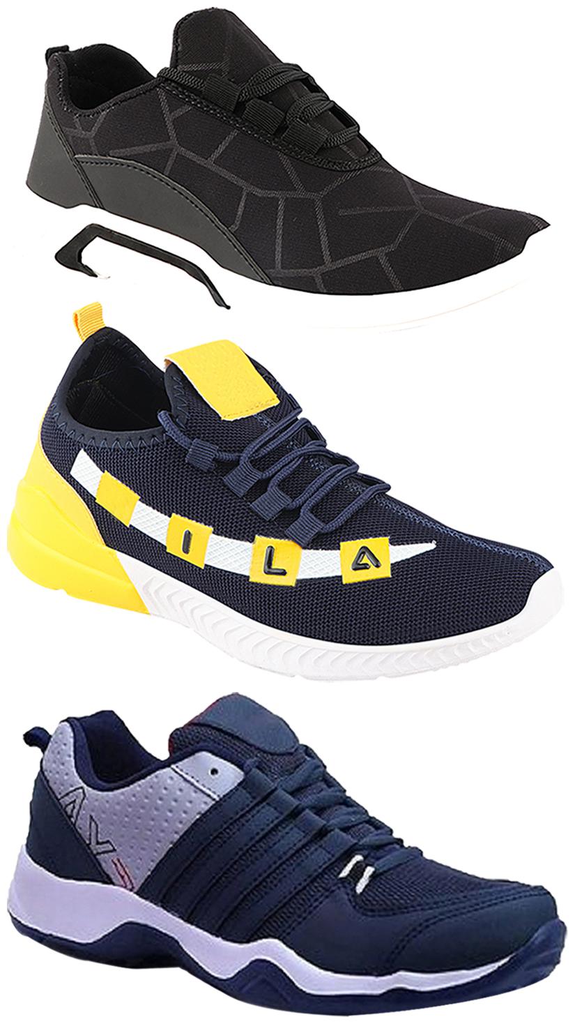 

Birde Men Multi-Color Casual Shoes - CASUAL SPORTS SNEAKERS RUNNNING SHOES - BRD-300-BLK AX-1-330