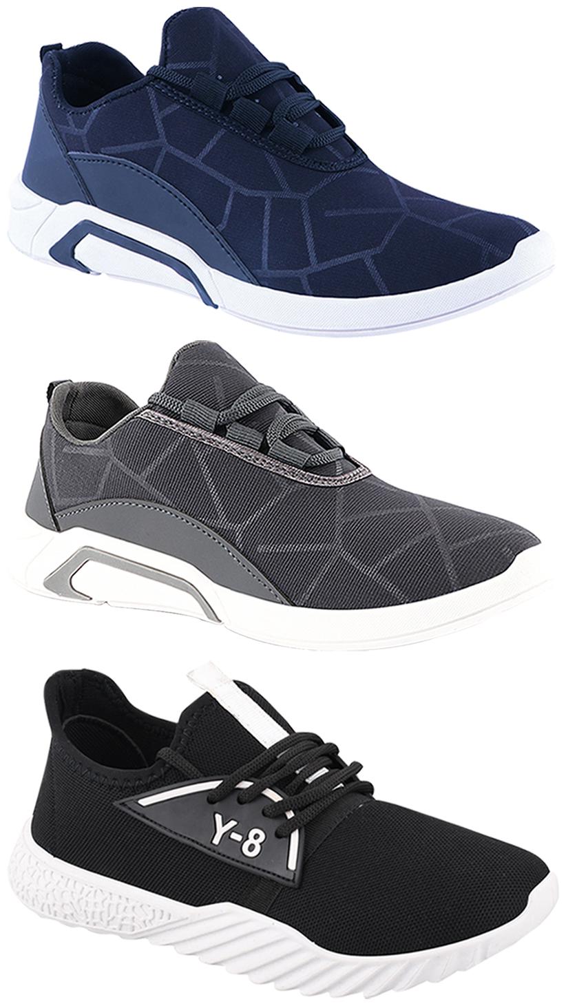 

Birde Men Multi-Color Casual Shoes - BRD-300-BLU-300-GRY-378